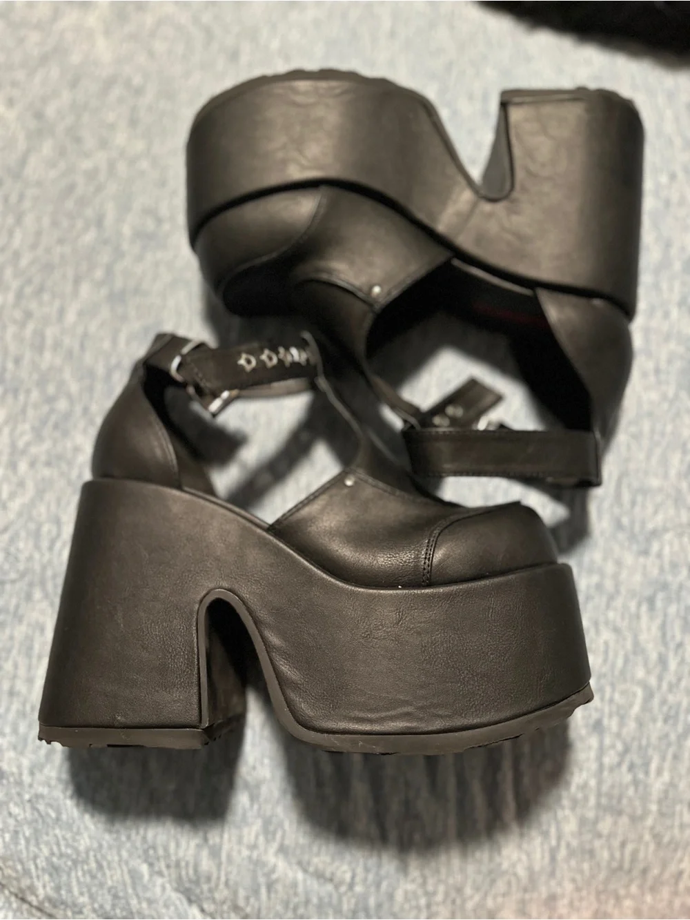 Demonia Camel 103 Vegan Leather